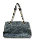 Chanel Denim Camellia Just Mademoiselle Bowler Bag