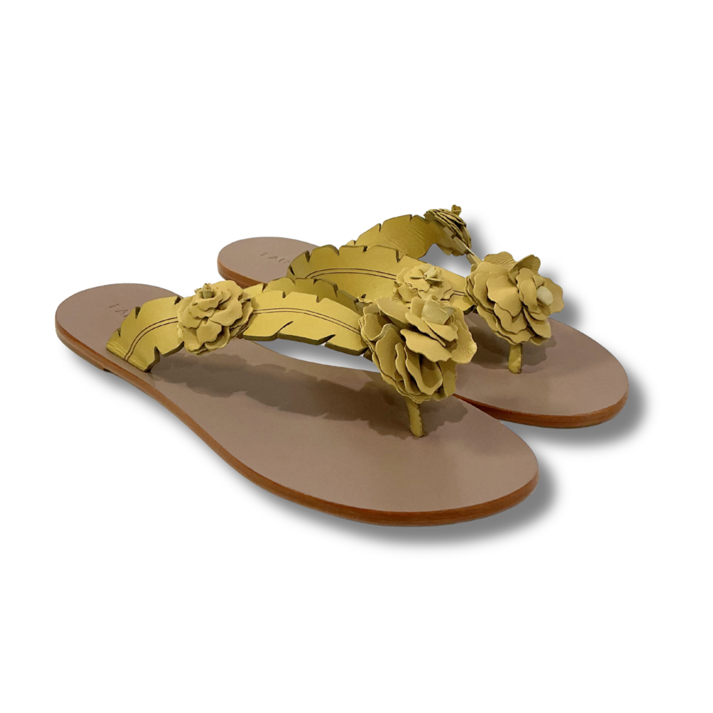 Farm Rio Buttermilk Blooming Flat Sandals