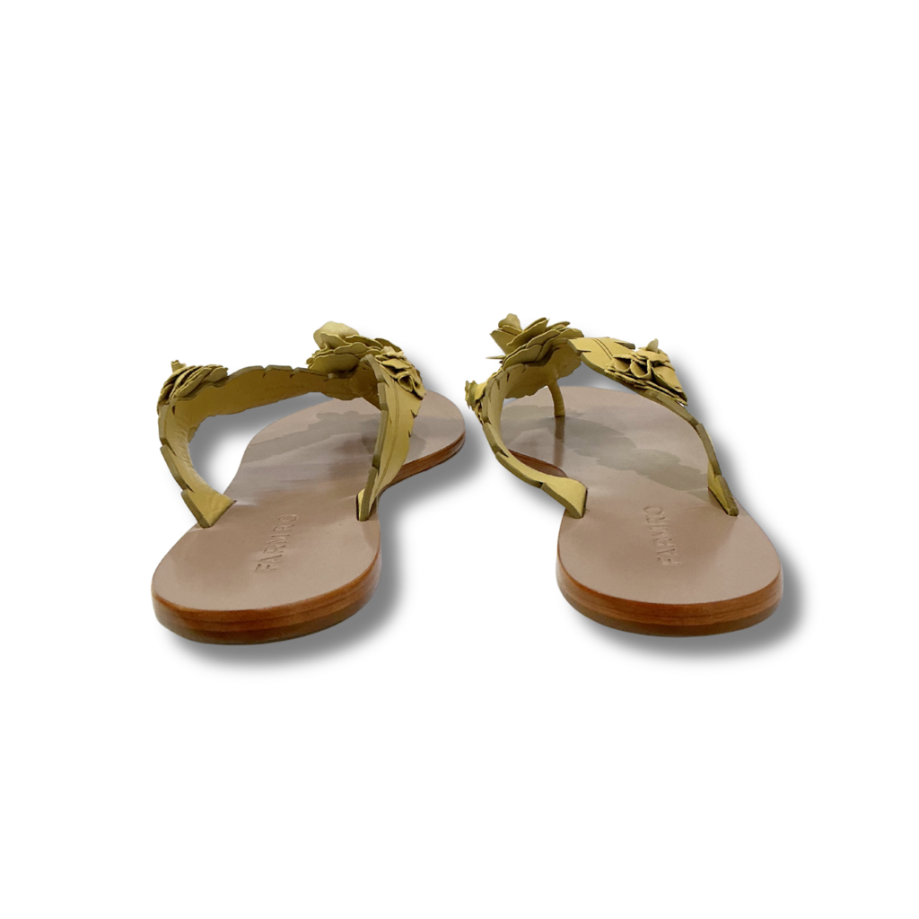 Farm Rio Buttermilk Blooming Flat Sandals
