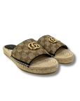 Gucci Canvas Espadrille Slides