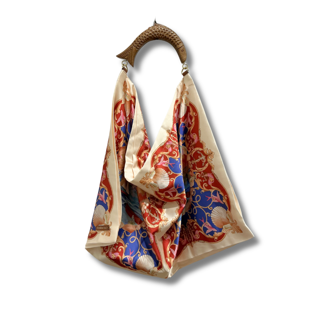 Farm Rio Satin Scarf Bag