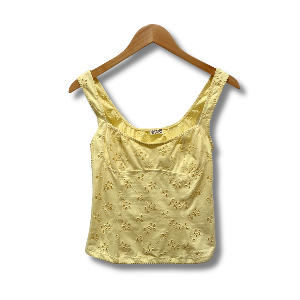 Free People Full Bloom Eyelet Tank Top