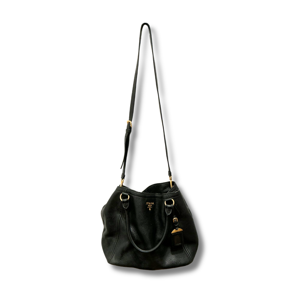 Prada Vitello Daino Leather Shoulder Bag