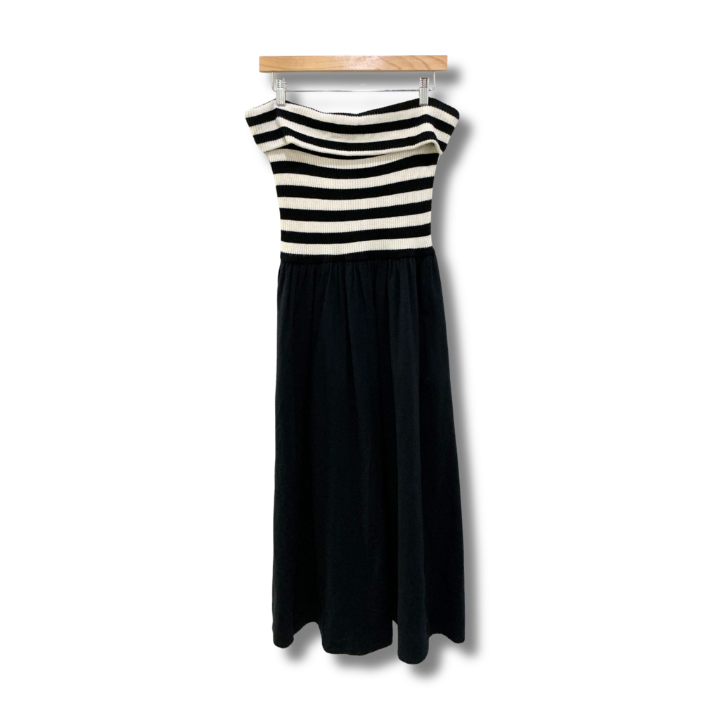 Anna Rae Strapless Midi Dress