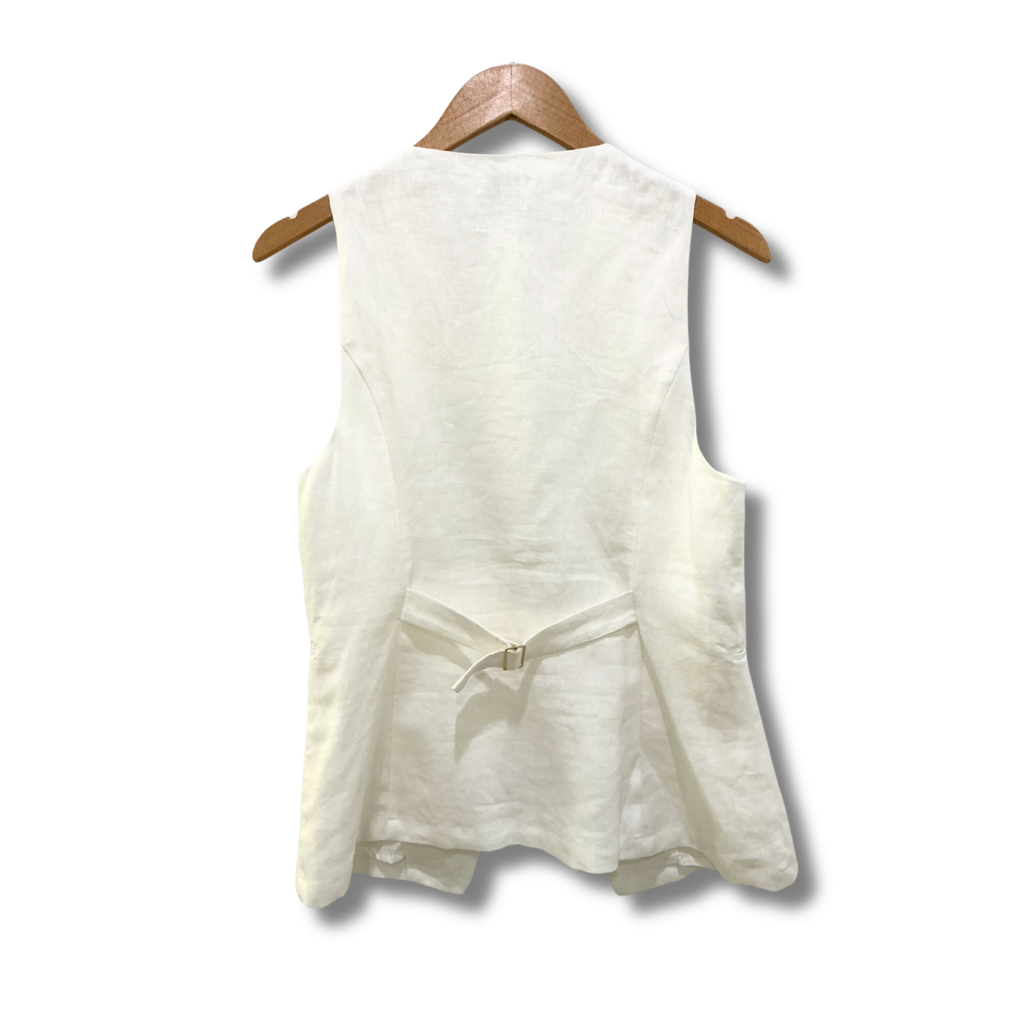 Reformation Aspen Linen Vest Top