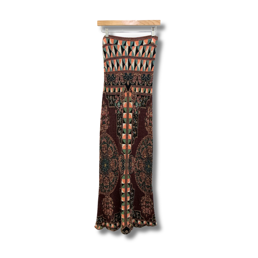 Farm Rio X Anthropologie Mixed Print Maxi Skirt
