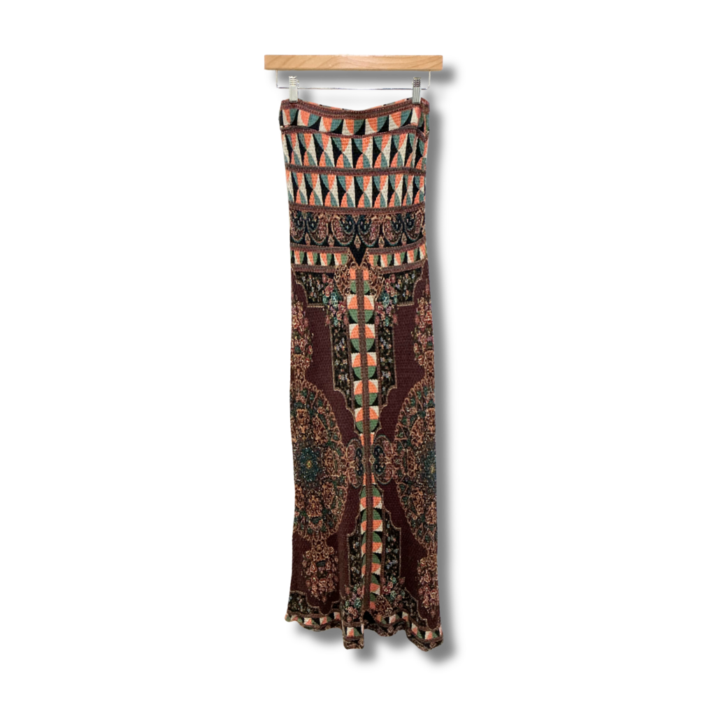 Farm Rio X Anthropologie Mixed Print Maxi Skirt