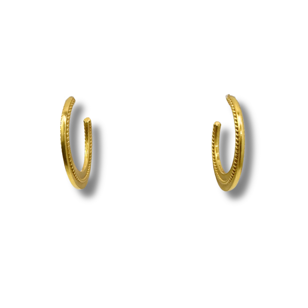Julie Vos Nassau Crescent Hoop Earrings