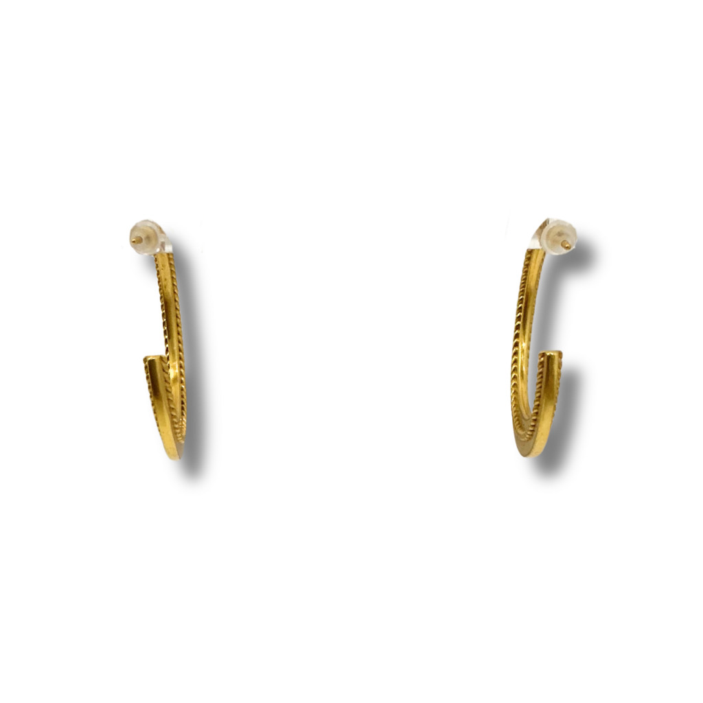 Julie Vos Nassau Crescent Hoop Earrings