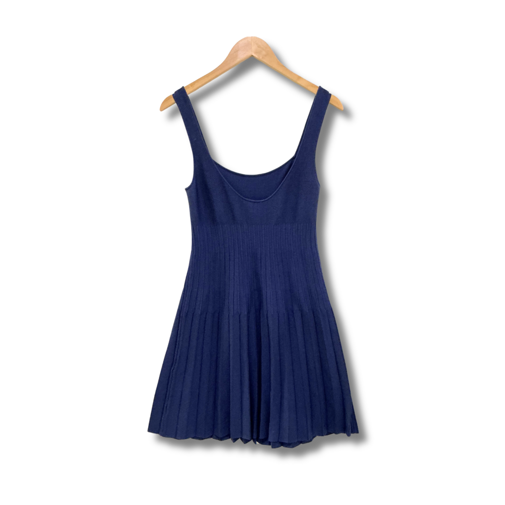 Staud Ellison Rib-Knit Mini Dress