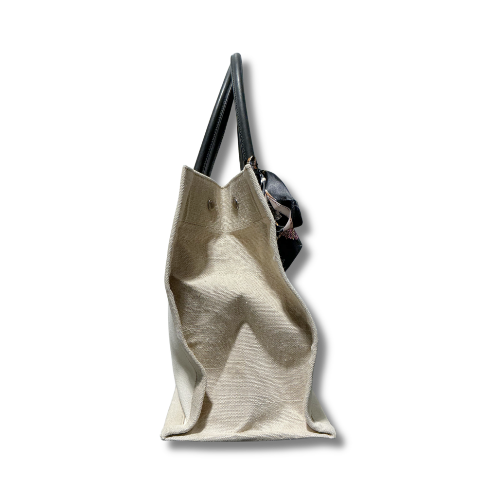 Saint Laurent Canvas Rive Gauche Tote Bag