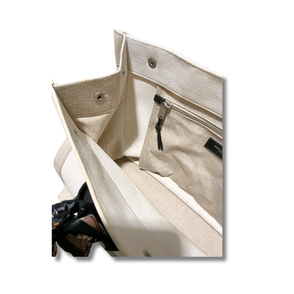 Saint Laurent Canvas Rive Gauche Tote Bag