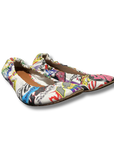 Vetements Graffiti Leather Ballet Flats