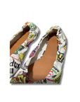 Vetements Graffiti Leather Ballet Flats