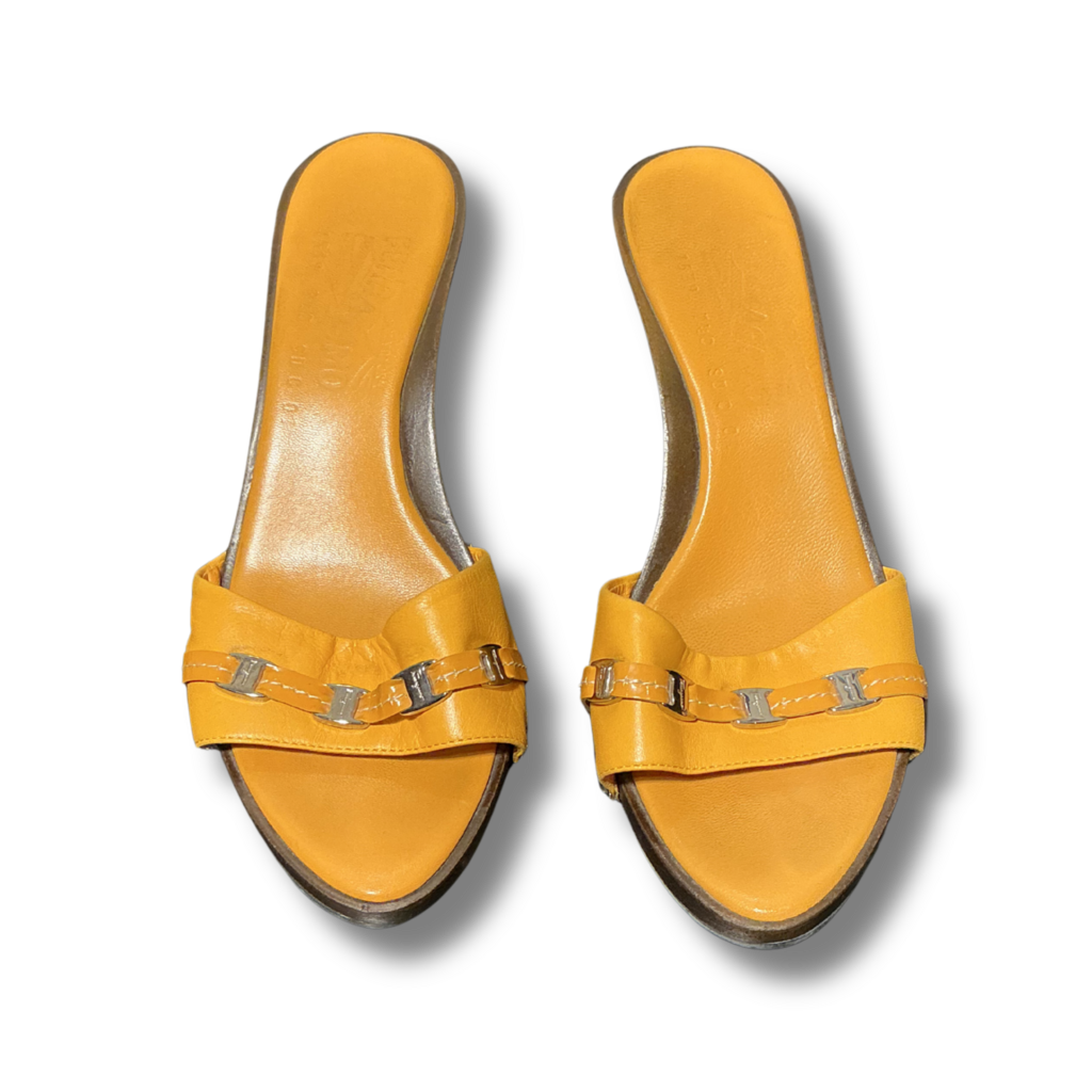 Ferragamo Vintage Caterina Wedge Heels