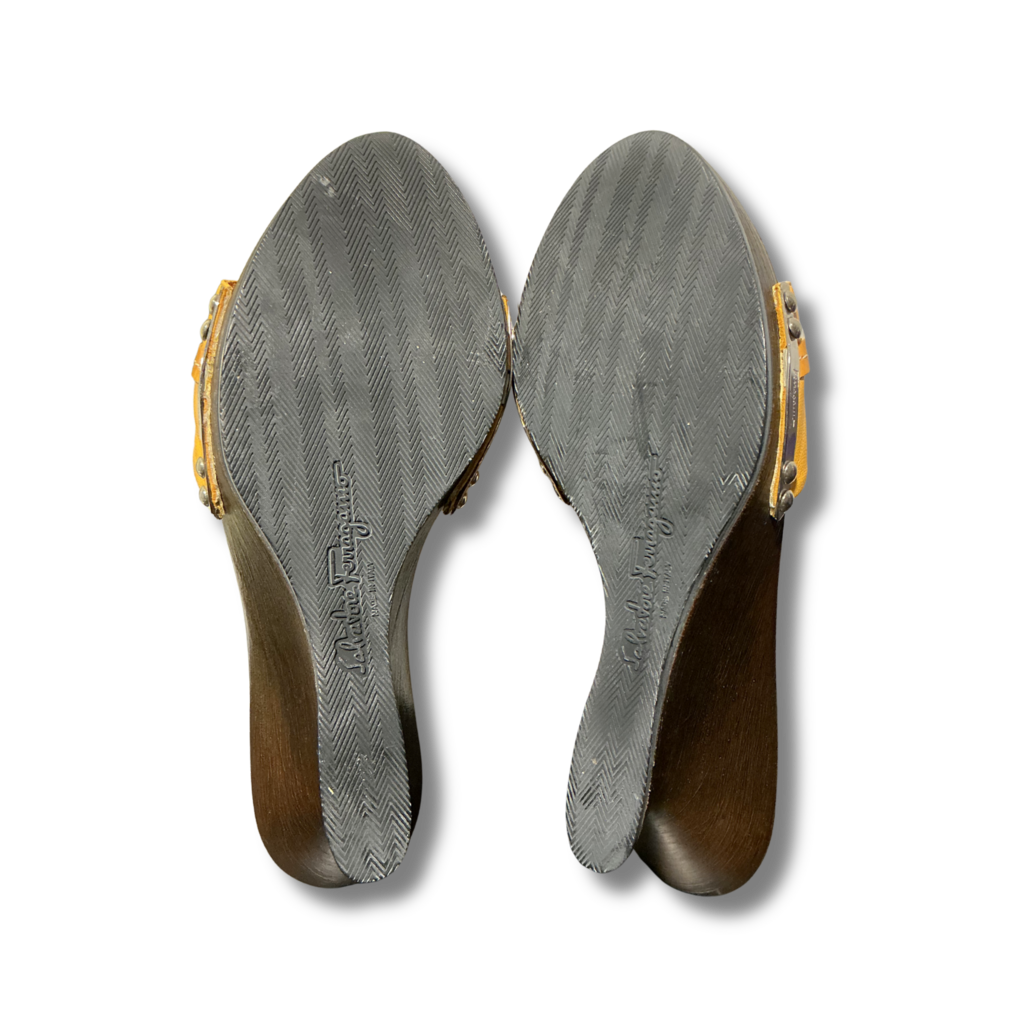 Ferragamo Vintage Caterina Wedge Heels