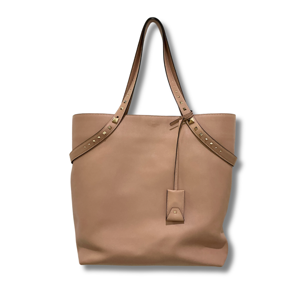 Valentino Vitello Lovestud Tote Bag