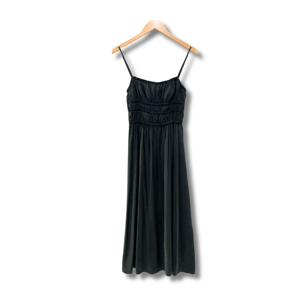 Zara Flowy Elastic Midi Dress