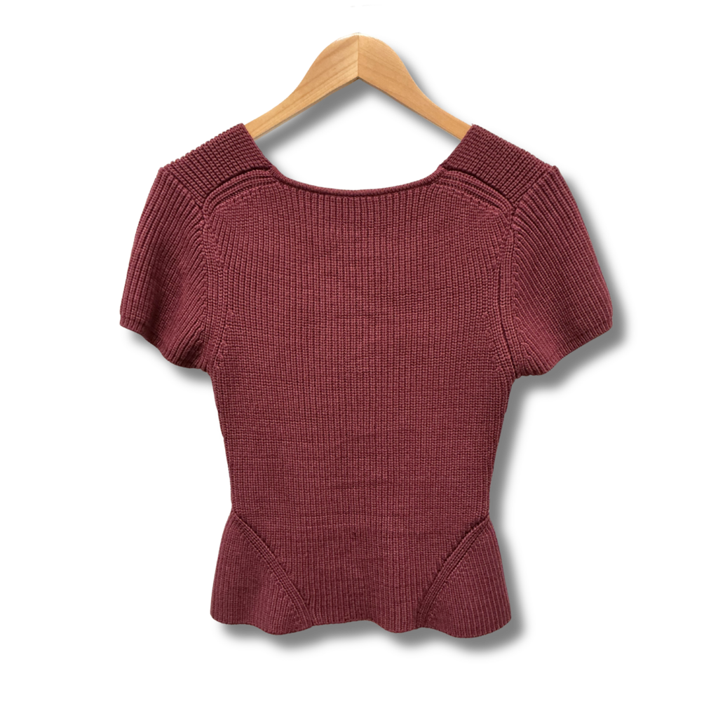Staud Buxton Ribbed Knit Top