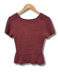 Staud Buxton Ribbed Knit Top