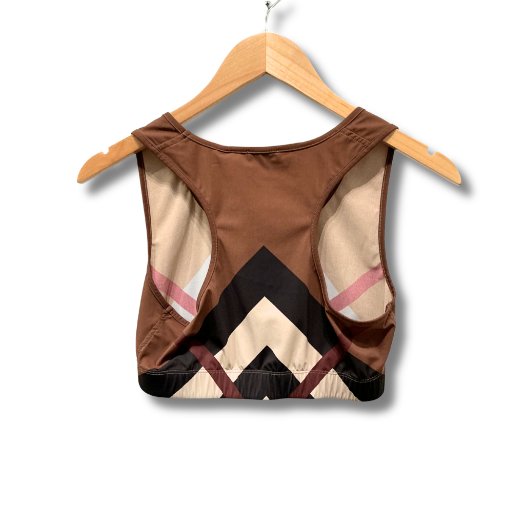 Burberry Immy Chevron Cropped Top