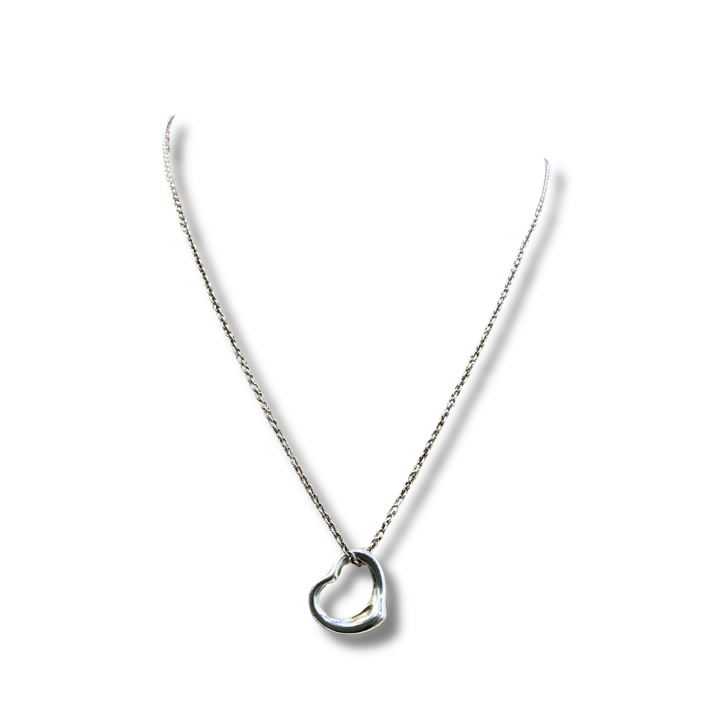 Tiffany &amp; co x Peretti Mini Open Heart Necklace