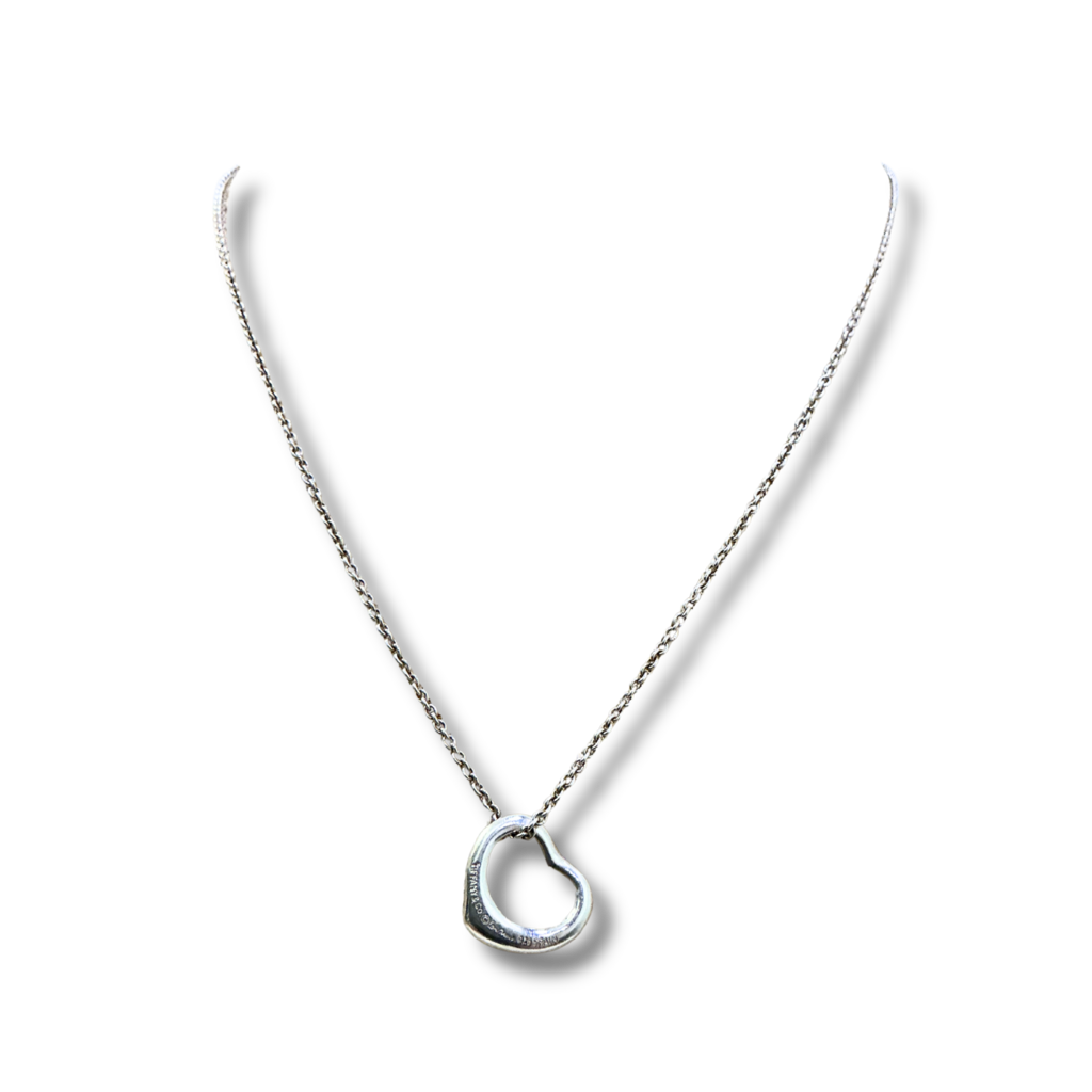 Tiffany &amp; co x Peretti Mini Open Heart Necklace