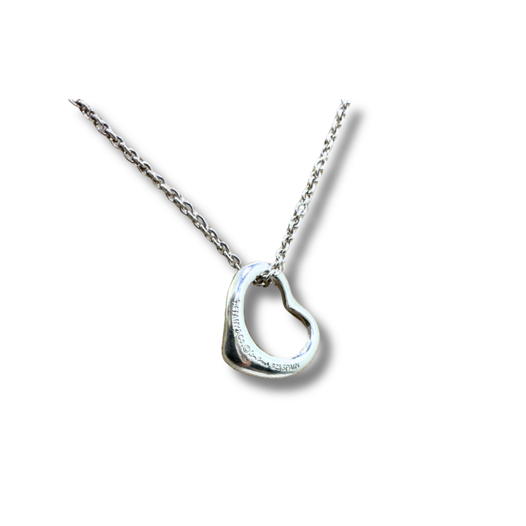 Tiffany &amp; co x Peretti Mini Open Heart Necklace