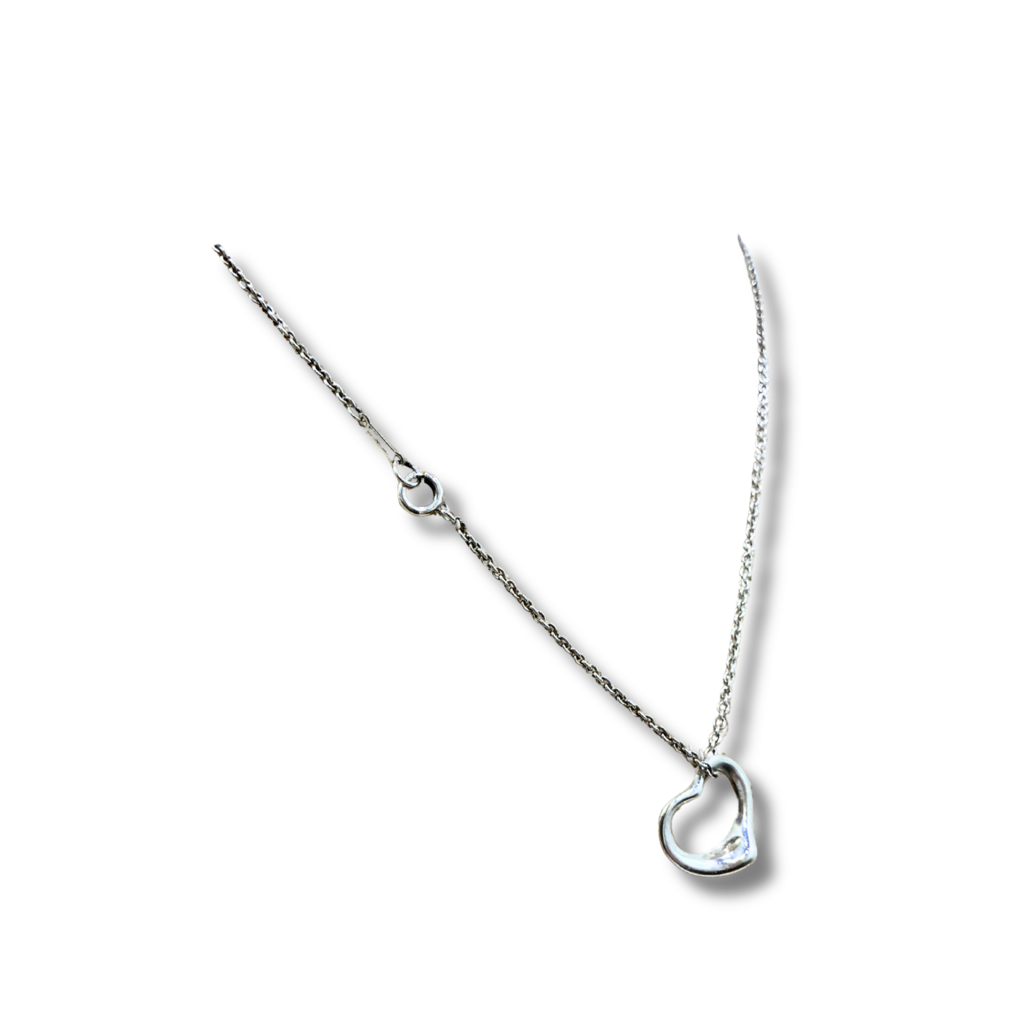 Tiffany &amp; co x Peretti Mini Open Heart Necklace