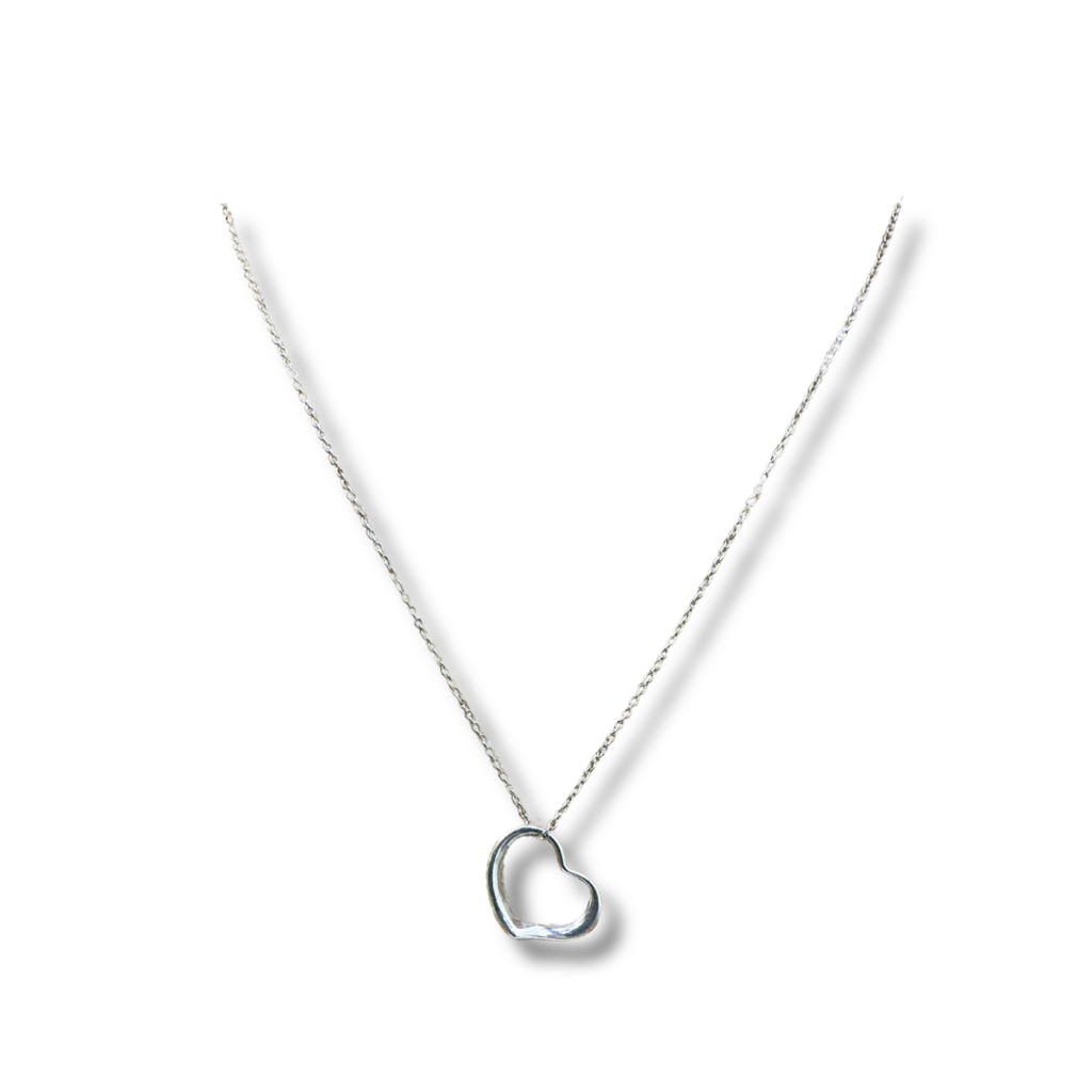 Tiffany &amp; co x Peretti Mini Open Heart Necklace