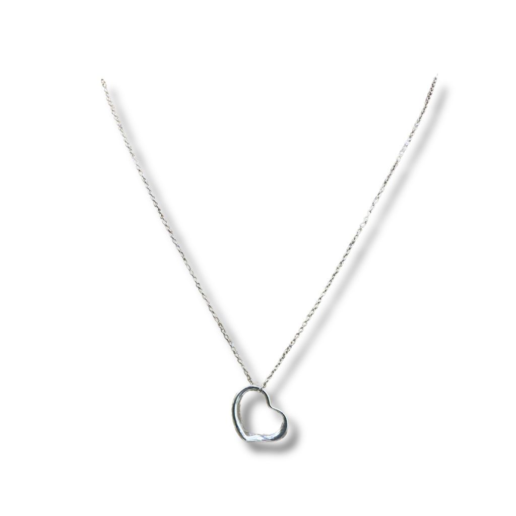 Tiffany &amp; co x Peretti Mini Open Heart Necklace