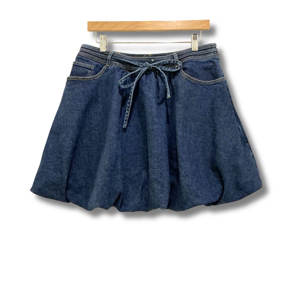 Cinq A Sept Steph Denim Bubble Miniskirt
