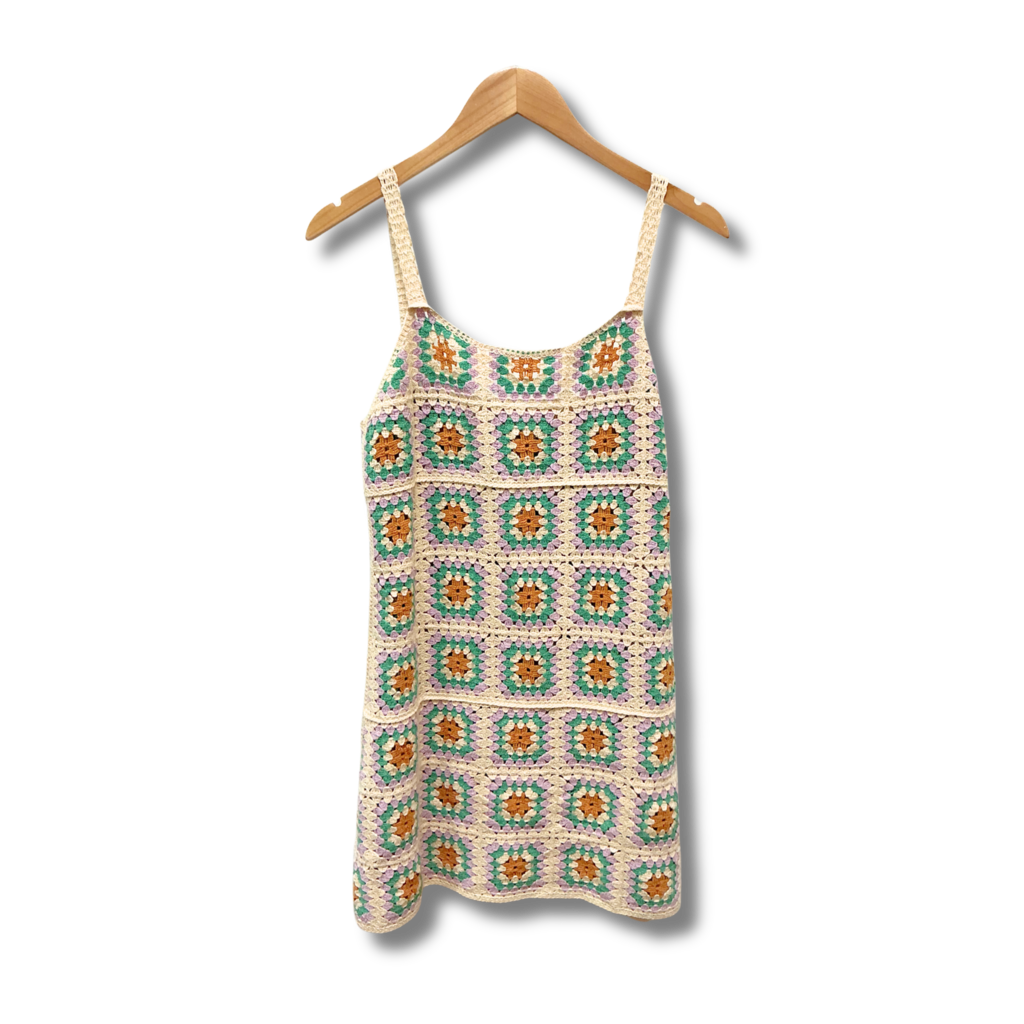 Love + Harmony Crochet Granny Square Dress