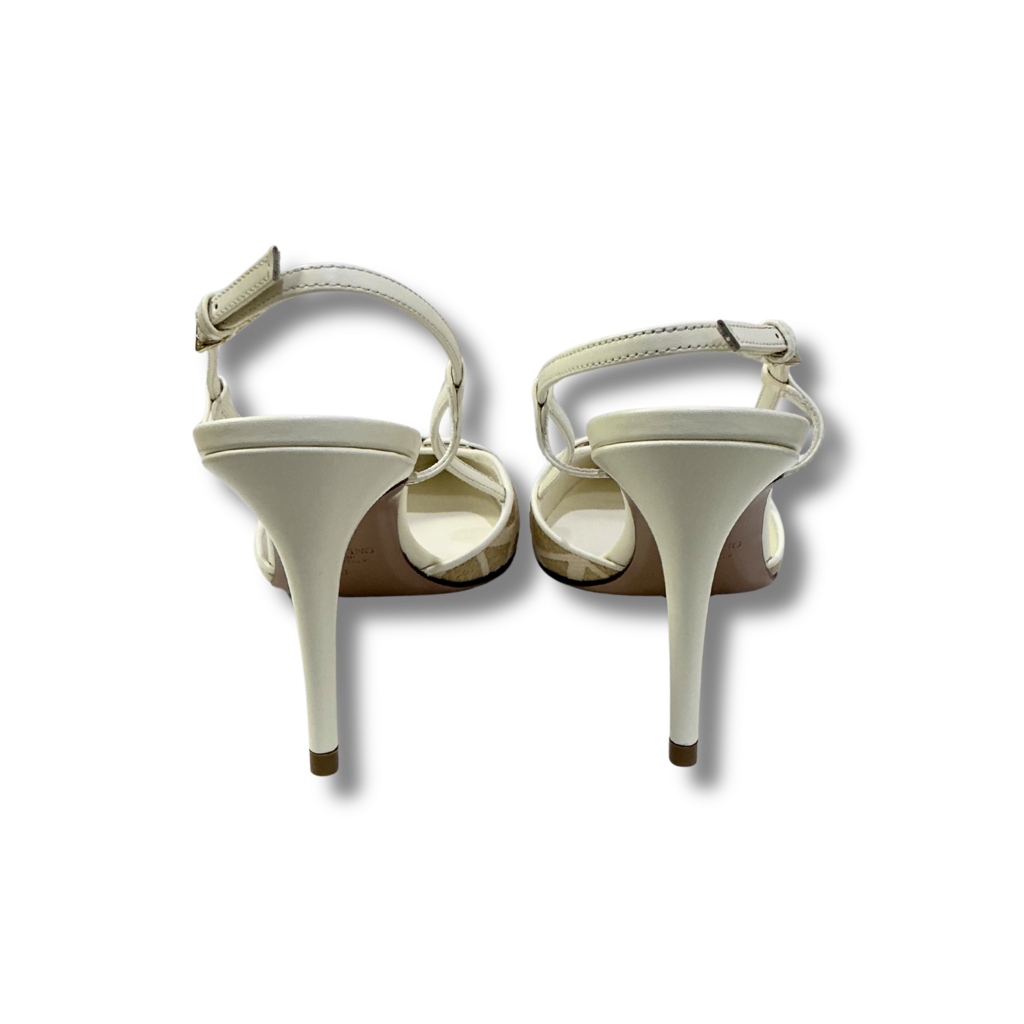 Valentino VLogo Leather Slingback Pumps