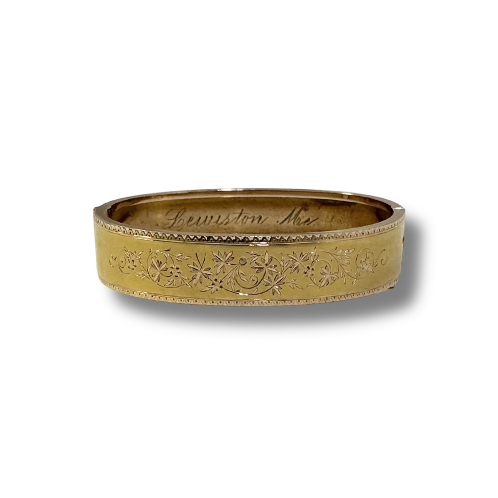 Engraved Bangle Bracelet