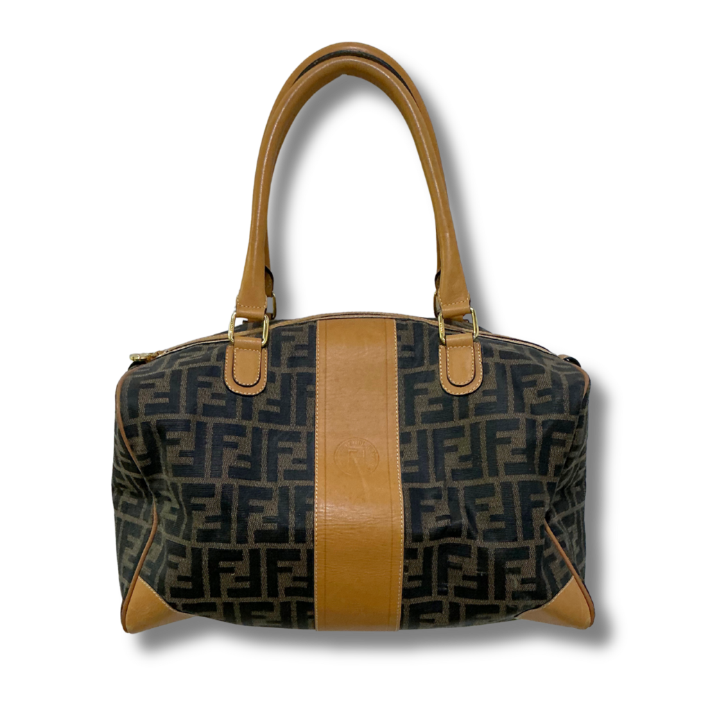 Fendi Zucca Boston Bag