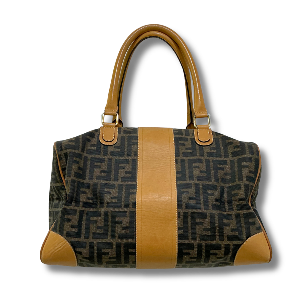 Fendi Zucca Boston Bag