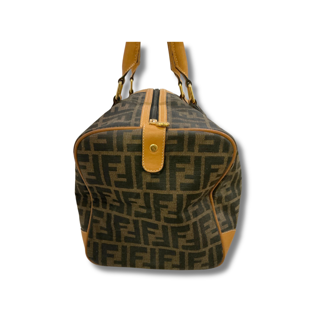 Fendi Zucca Boston Bag