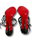 Louboutin Bombina Studded Leather Strappy Heels