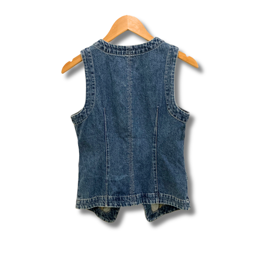 Madewell Denim Crewneck Vest