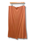 Vince Stretch-Cotton Overlap Midi Skirt