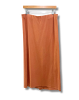 Vince Stretch-Cotton Overlap Midi Skirt