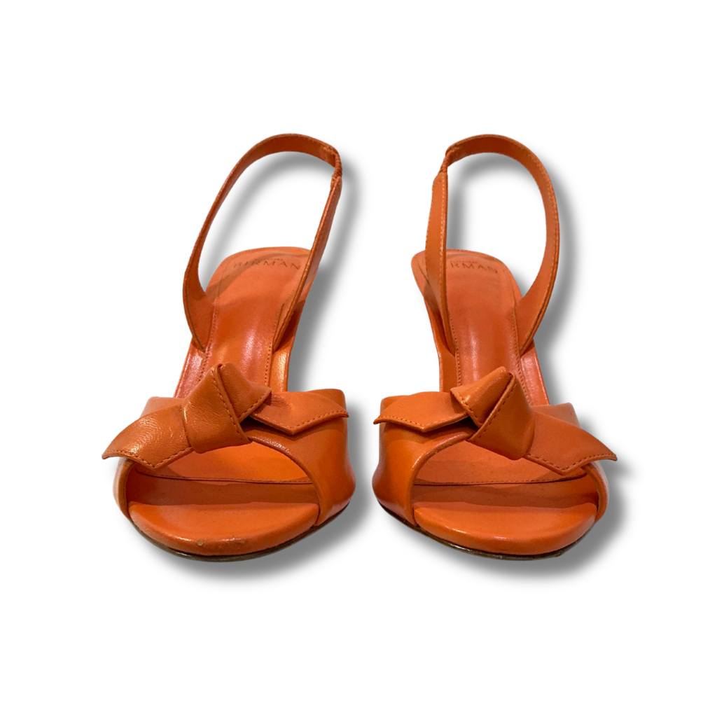 Alexandre Birman Clarita Easy Leather Slingback Heels