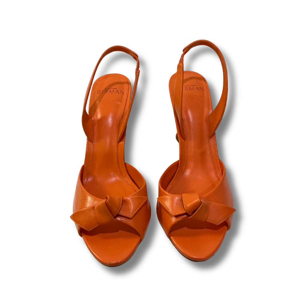 Alexandre Birman Clarita Easy Leather Slingback Heels