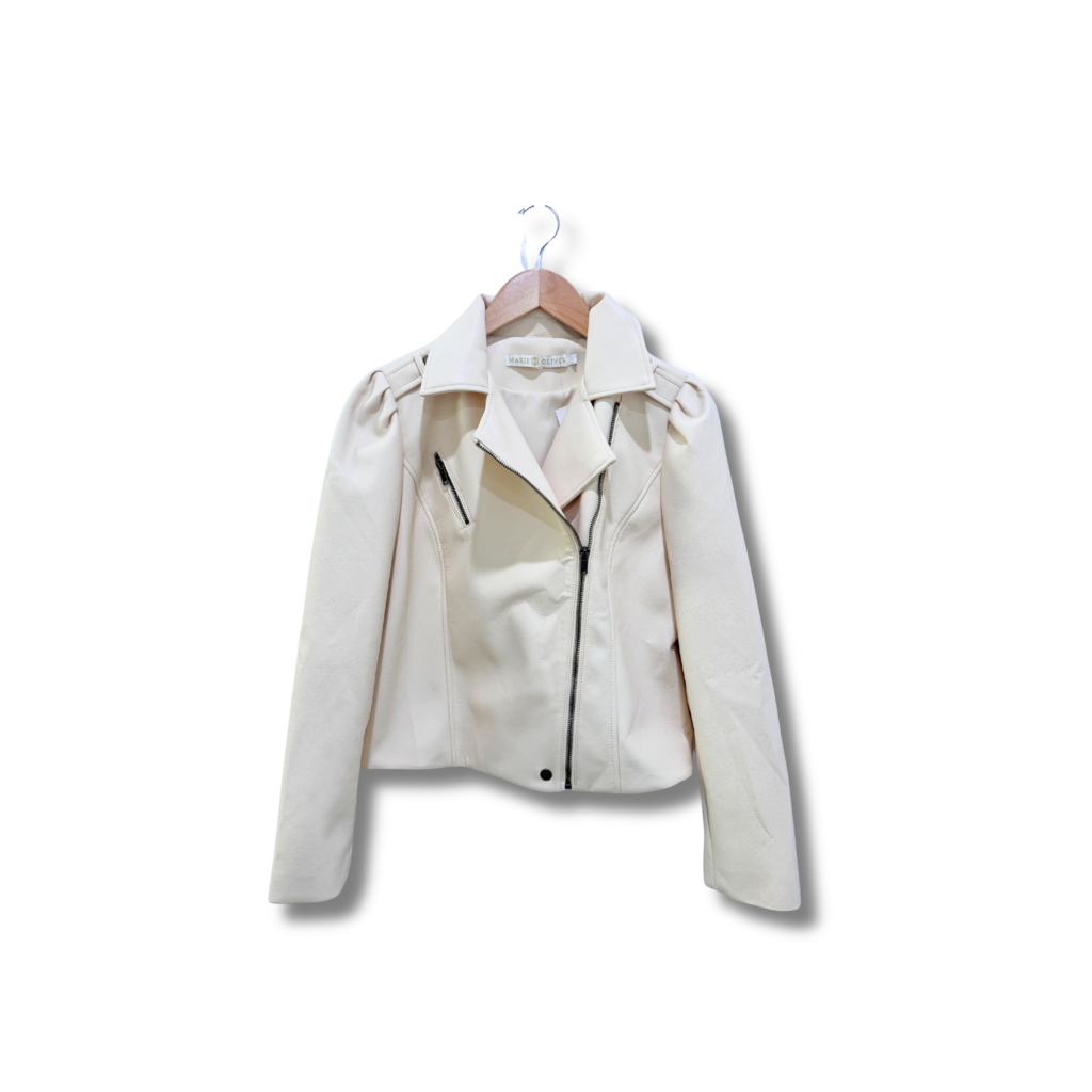 Marie Oliver Faux Leather Jacket