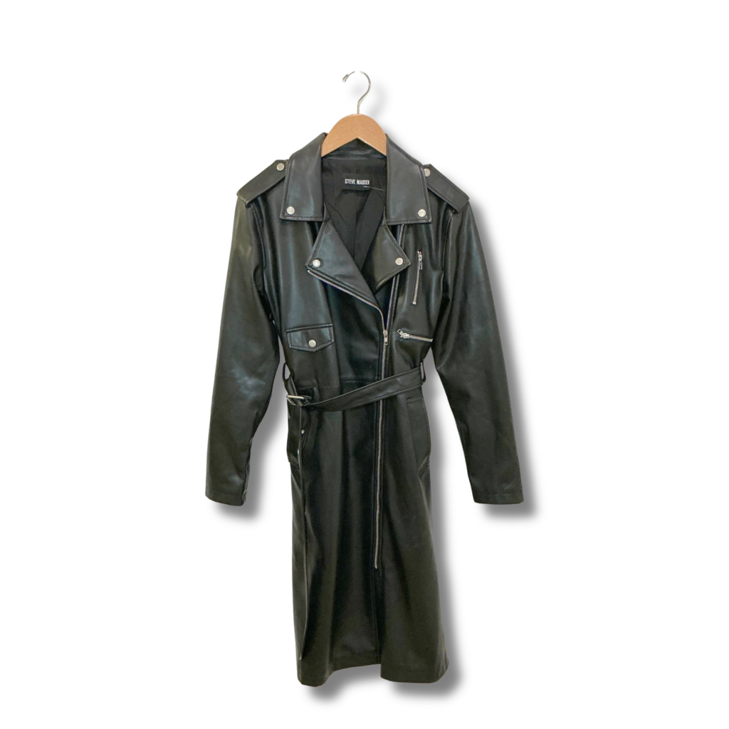 Steve Madden Long Faux Leather Jacket