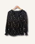 Talbots Burnout Velvet Popover